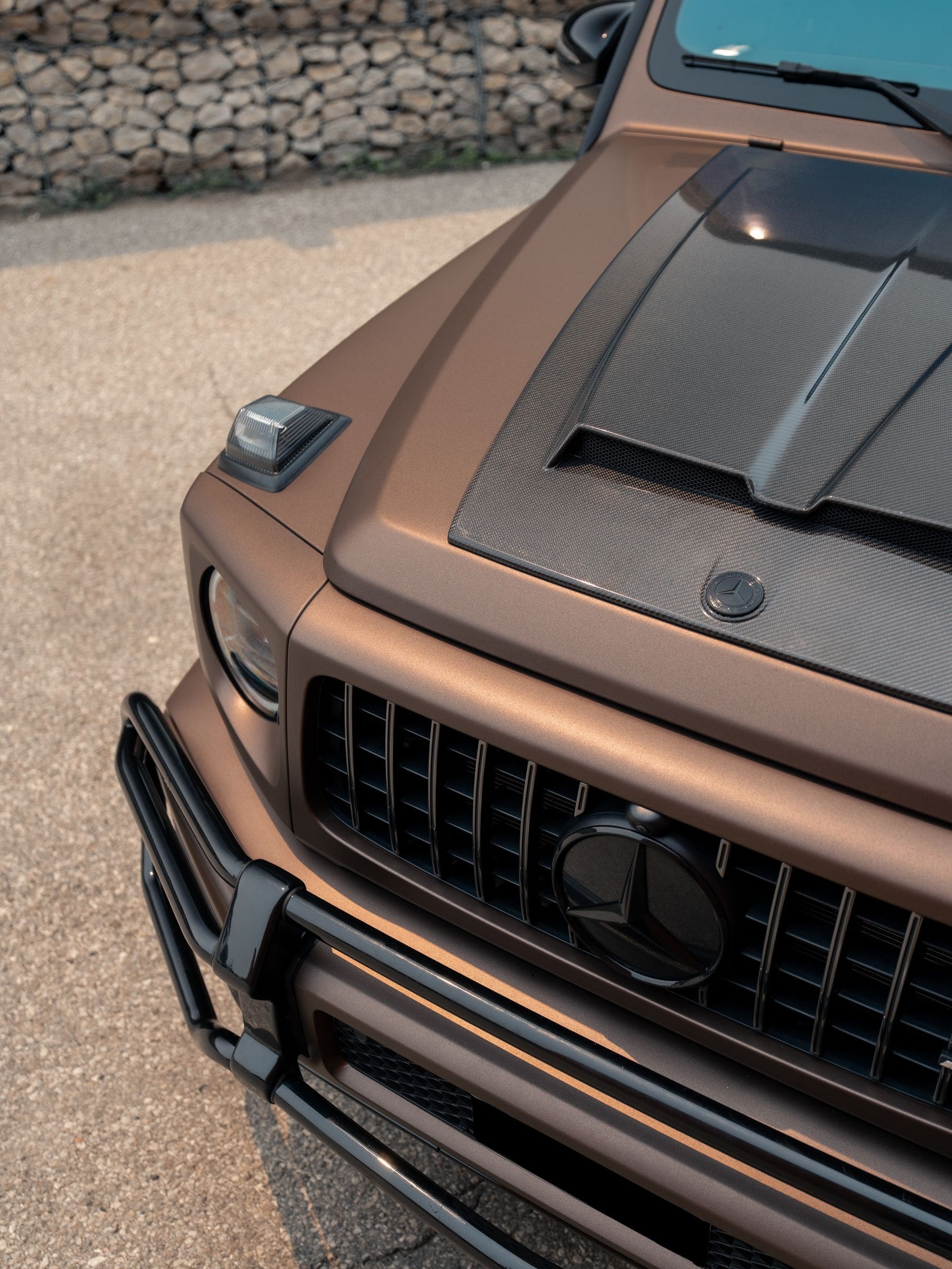 Wraptors Mercedes-AMG G-Wagon build, matte bronze wrap